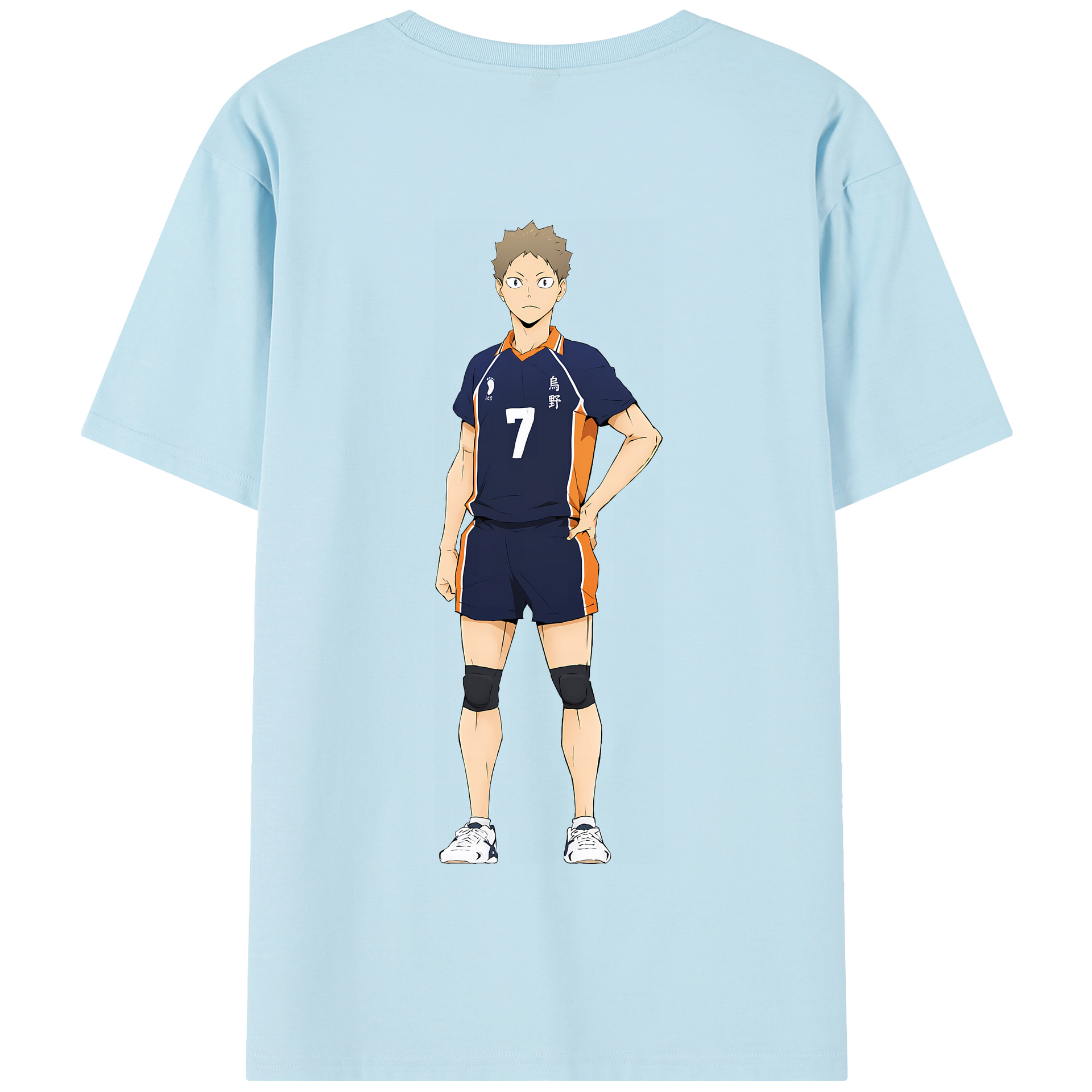 （画像用） ハイキュー!! Haikyu!! 綿100％半袖Tシャツ（背面プリント）